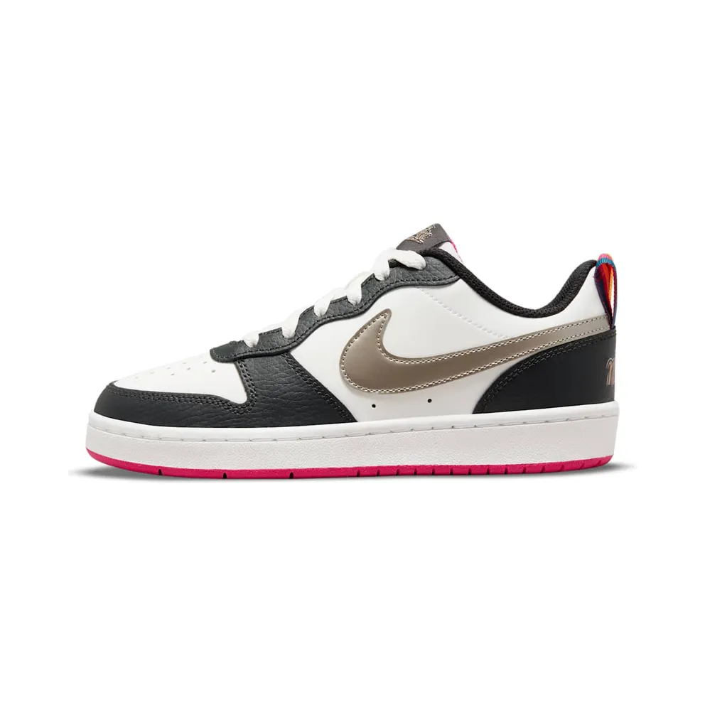 Nike Court Borough Low 2 Off Noir Pink Prime (GS) (DJ0040-100)