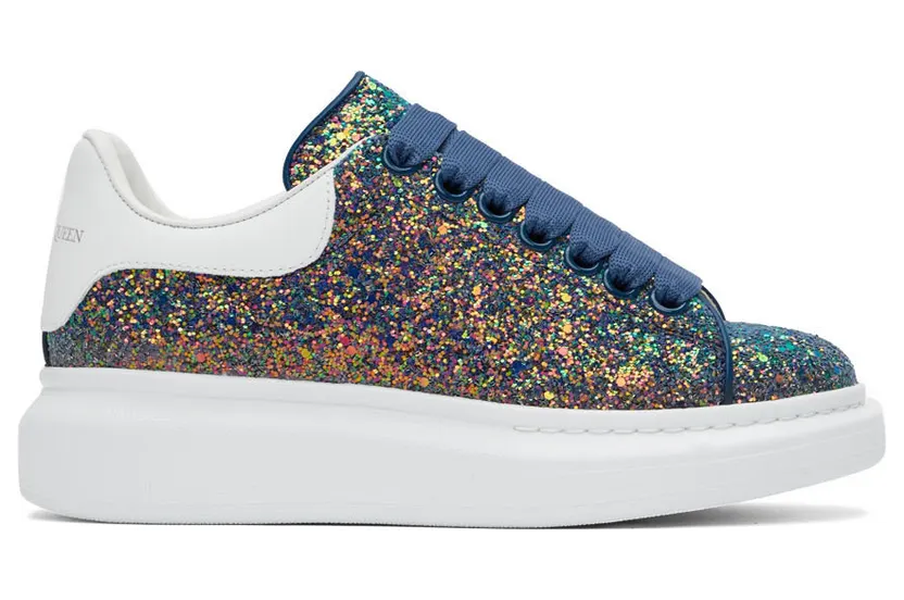 Alexander McQueen Blue & Pink Oversized Sneakers (558944W4MC2)