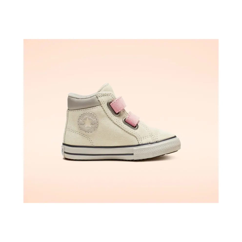 Converse Chuck Taylor All Star Hook and Loop PC Boot High Top Natural Ivory/coastal Pink (765166C)