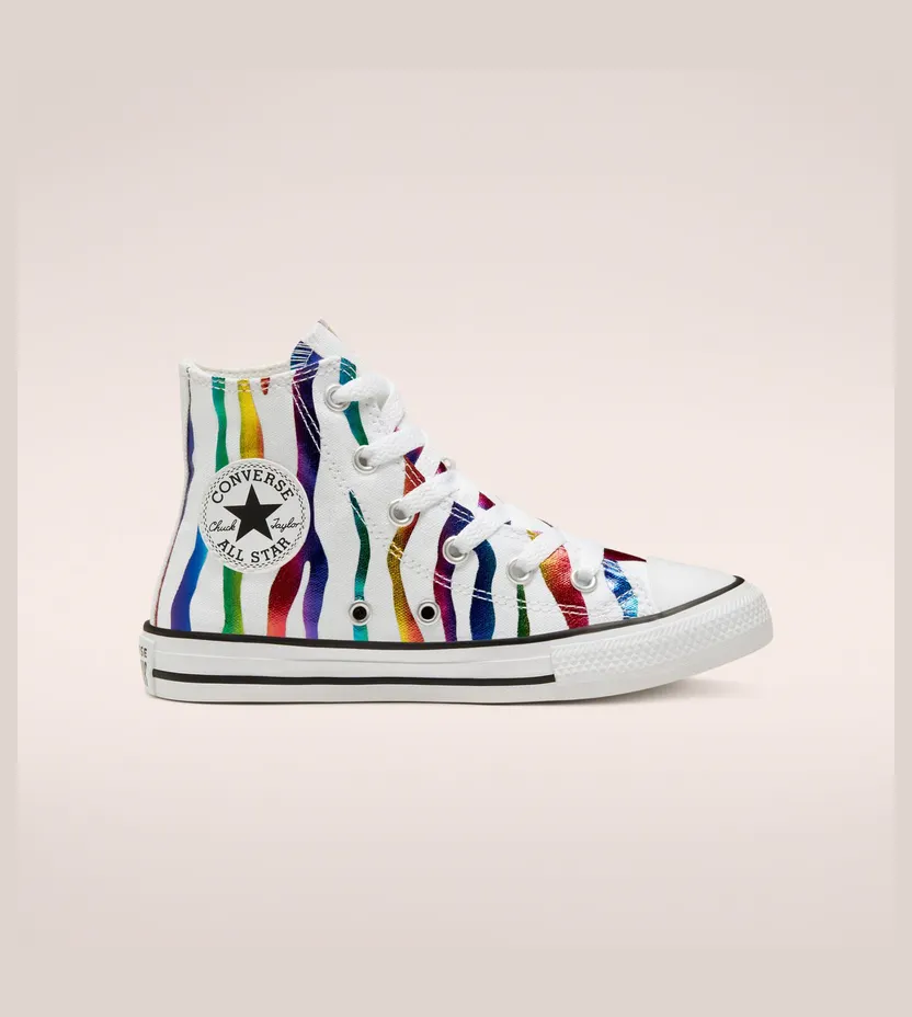 Converse Archive Zebra Chuck Taylor All Star High Top voor kids White/black/white (667600C)
