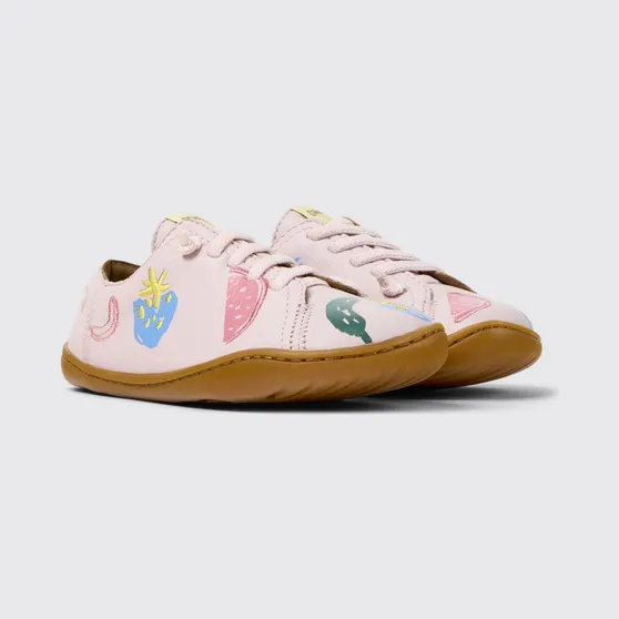 Camper Twins Printed Leather Sneakers Pink (80003-157TWINS0)