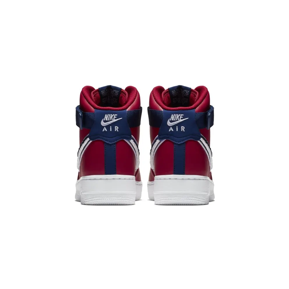 Nike Air Force 1 High 3D Chenille Swoosh Red White Blue Gym Red/White-Blue Void-White (806403-603)