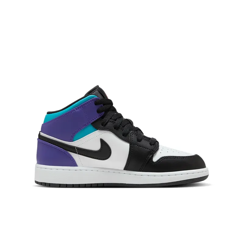 Jordan 1 Mid White True Red Aquamarine Black (DQ8423-154)