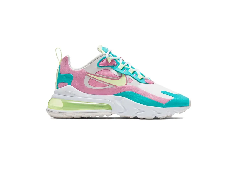 Nike Air Max 270 React Pastel (W) White/Barely Volt/Platinum Tint (CW7015-100)