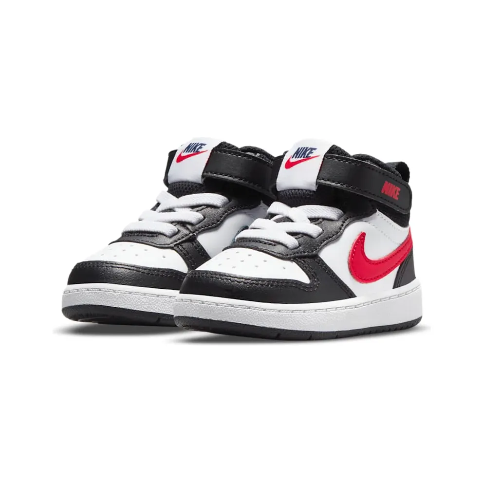 Nike Court Borough Mid 2 White Black University Red (DO5894-161)