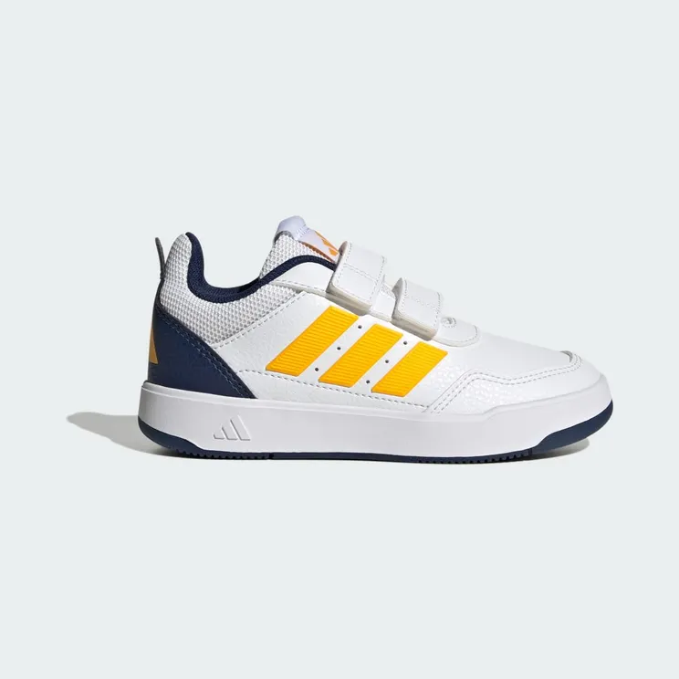 adidas Tensaur Sport 3.0 Cf K “Cloud White / Collegiate Gold / Collegiate Navy” (KJ9770)