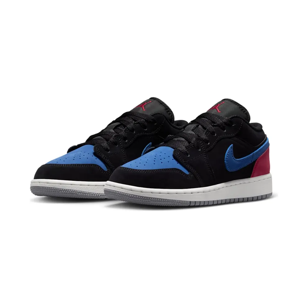 Jordan 1 Low Black True Blue Varsity Red (553560-049)