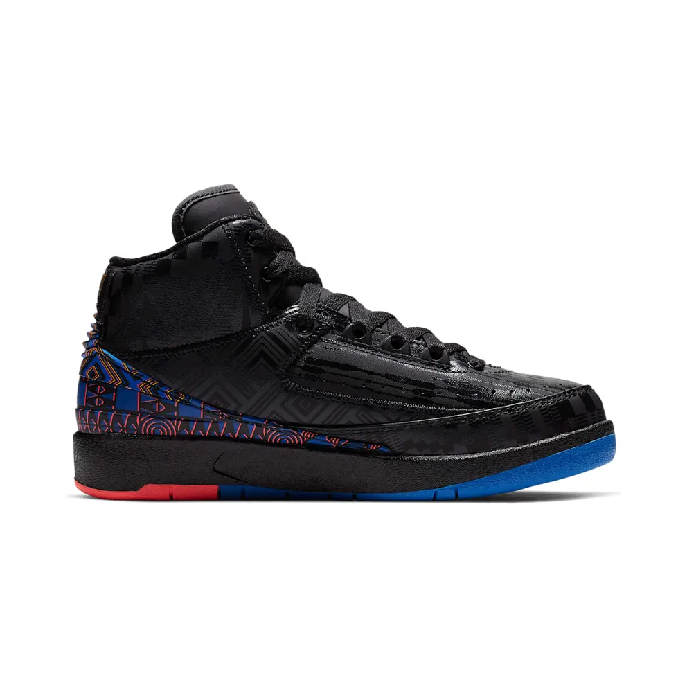 Jordan 2 Retro Black History Month 2019 (GS) Black/Metallic Gold-Black-Hyper Cobalt (CI2972-007)