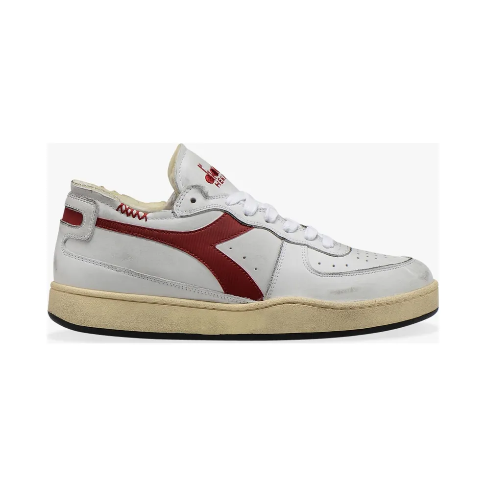 Diadora Mi Basket Row Cut White / Garnet (201.176282-C7114)