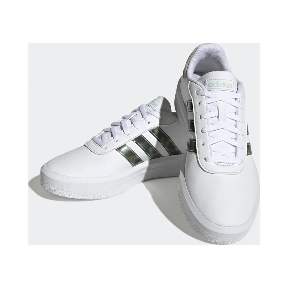 Adidas Court Platform Cloud White / Cloud White / Linen Green (HP9434)
