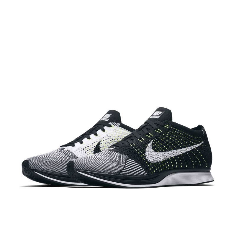 Nike Flyknit Racer Orca Black White Volt (526628-011)