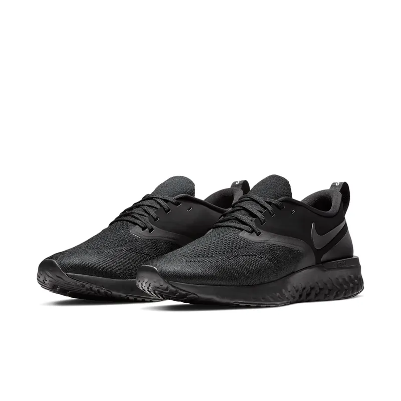 Nike Odyssey React 2 Flyknit Triple Black Black/Black-White (AH1015-003)