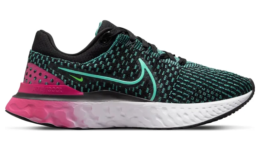Nike React Infinity Run Flyknit 3 Straßenlaufschuh für Schwarz (DD3024-003)
