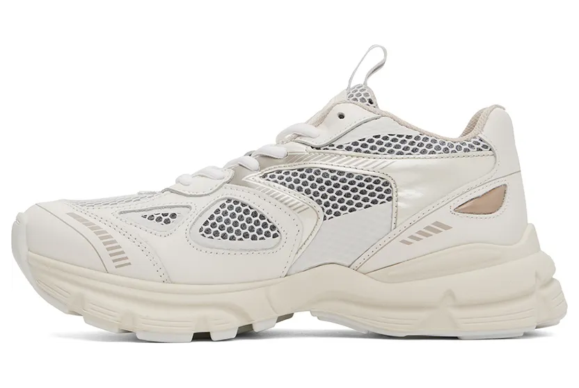 Axel Arigato White & Taupe Marathon Runner Sneakers (F0158042) (3)