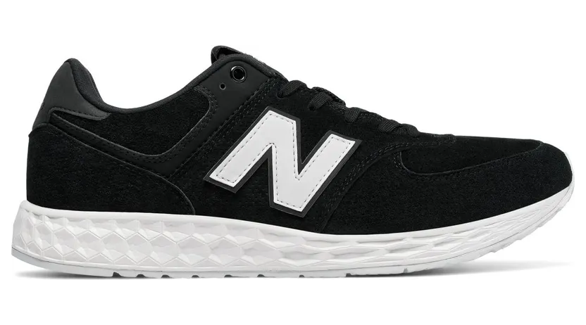 New Balance 574 Fresh Foam Suede Black White