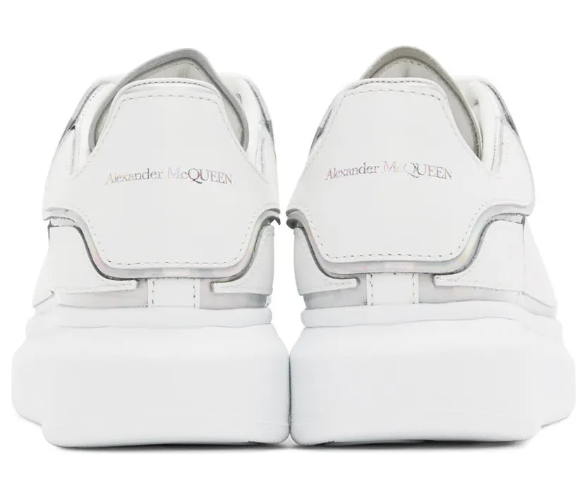 Alexander McQueen Off-White & Silver Oversized Sneakers (708750WIBNV) (2)