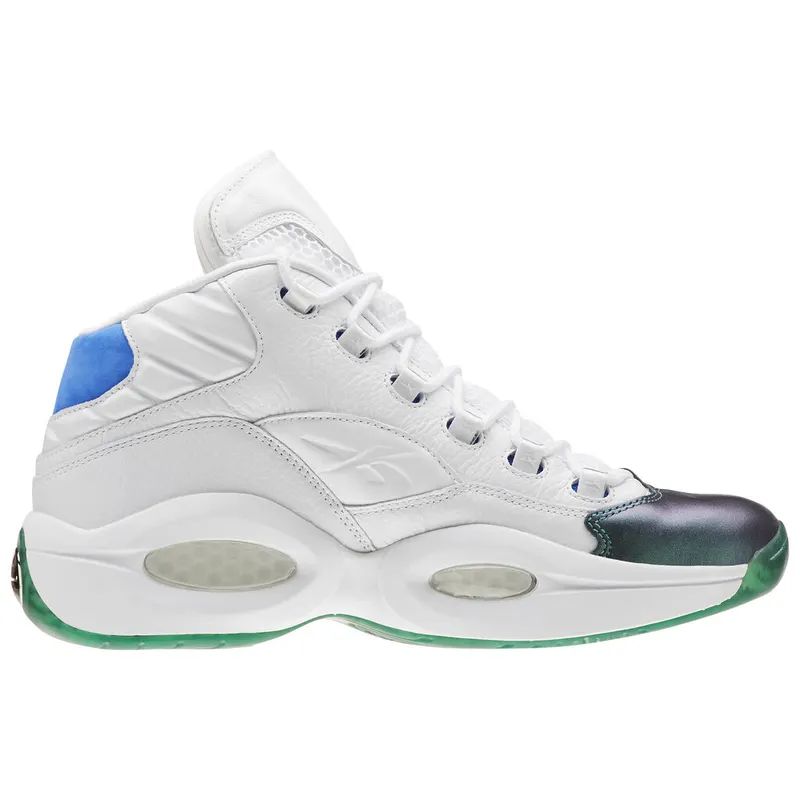 Reebok Question Mid Curren$y Jet Life Stem Green/Vital Blue-White-Purple Emperor (Other Brands Reebok)