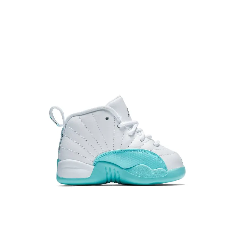 Jordan 12 Retro Light Aqua (TD) White/Black-Light Aqua (819666-100)