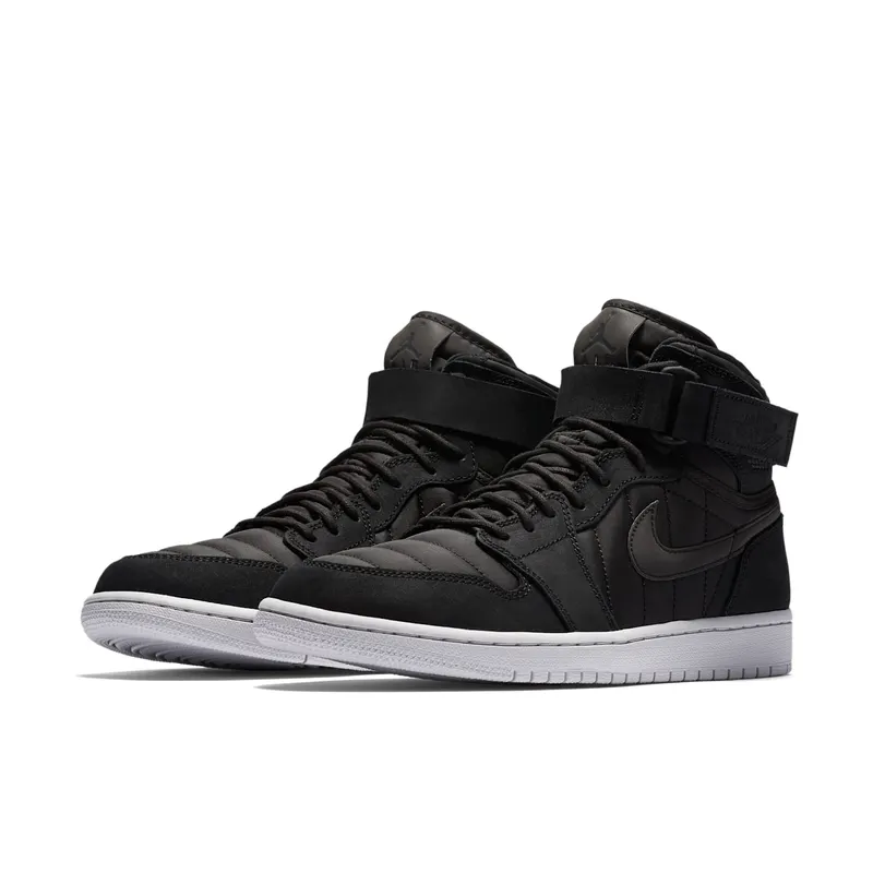 Jordan 1 Retro High Strap Black Anthracite Black/Pure Platinum-Anthracite (342132-004)