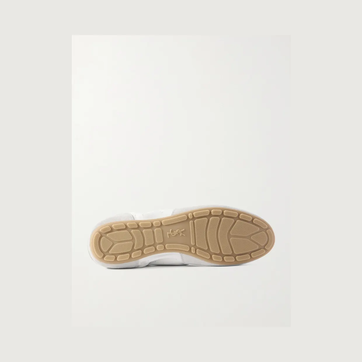 Saint Laurent Lewis Suede and Full-Grain Leather Sneakers White (862568AAGB9) (3)