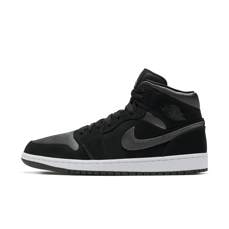 Jordan 1 Mid Nylon Black Anthracite Black/Anthracite-White (852542-012)