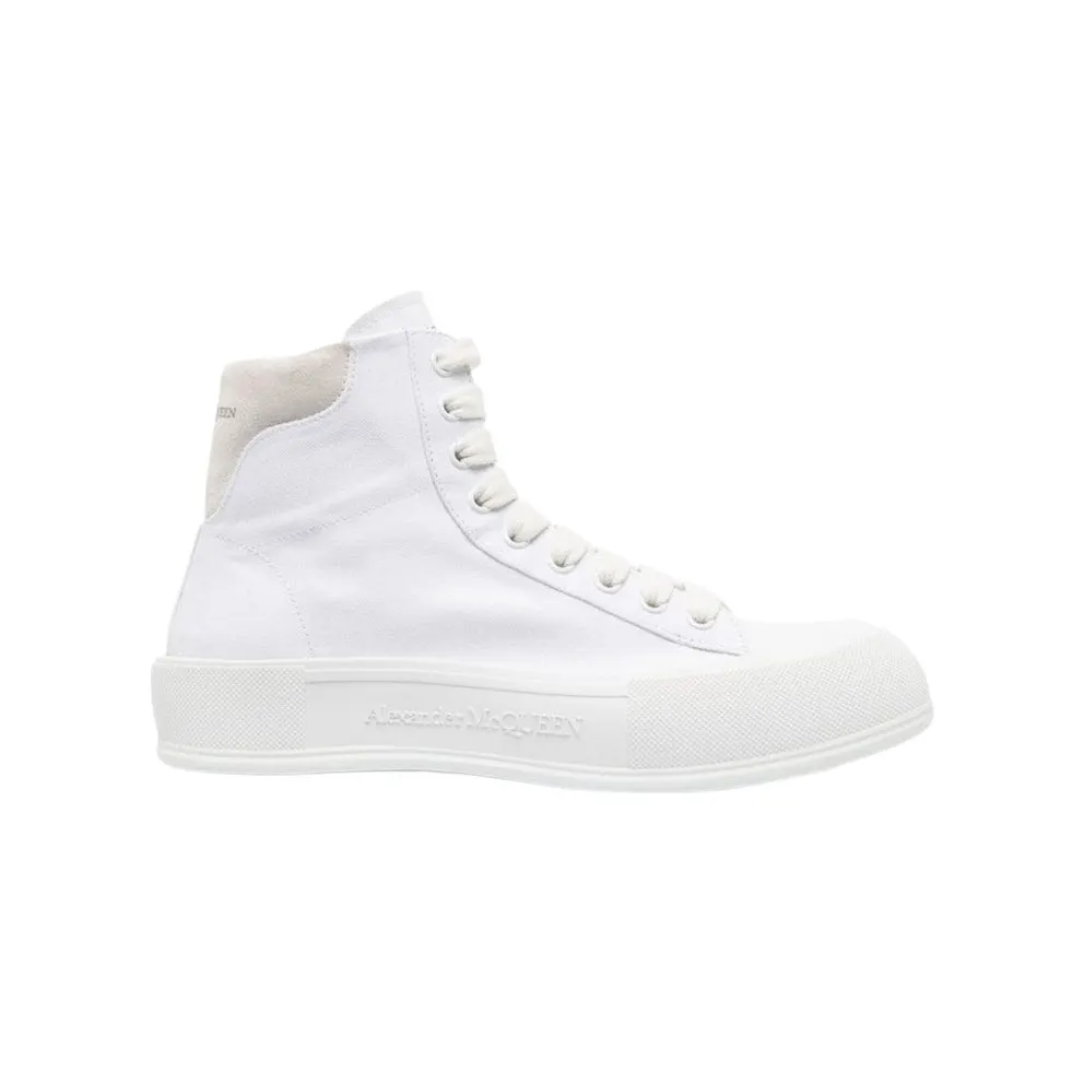 Alexander McQueen Deck Plimsoll High Top White (667816W4MV79000)