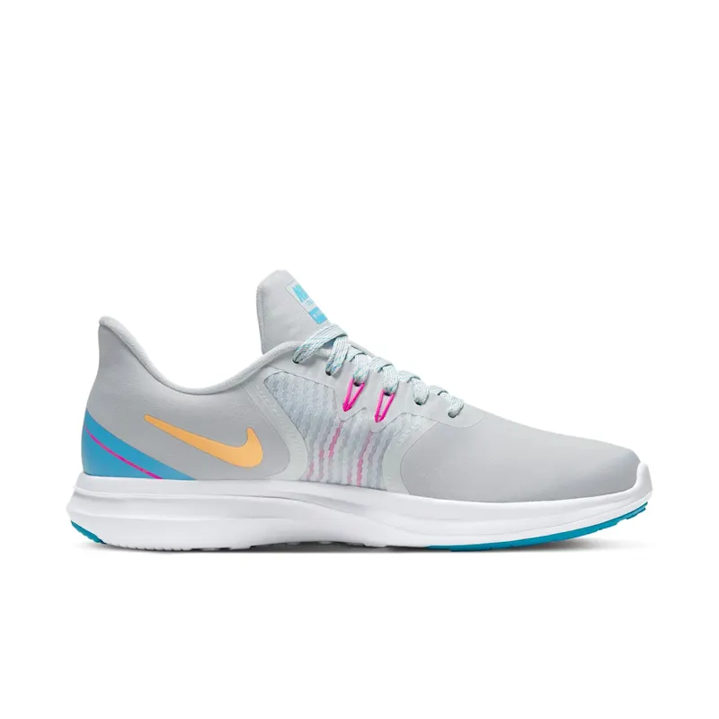 Nike In Season TR 8 “Pure Platinum / Blue Force / Laser Fuchsia / Melon Tint” (AA7773-004)