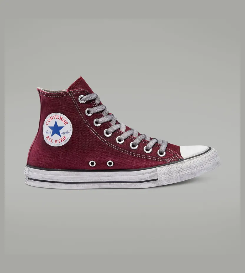 Converse Chuck Taylor All Star Canvas Smoke High Top Maroon/black/white (160152C)