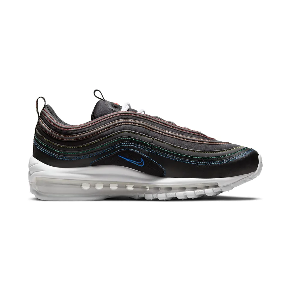 Nike Air Max 97 Black Rainbow Stitching (W) (DJ5999-001)