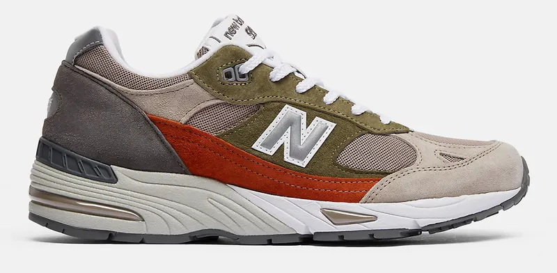 New Balance 991 Nu Block Tan Grey/Olive-Tan (M991NGO)