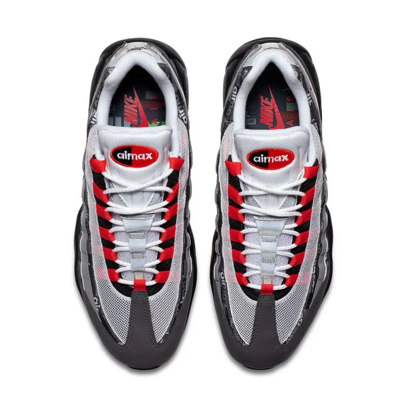 Nike Air Max 95 Atmos We Love (Bright Crimson) Black/Bright Crimson-Medium Ash (AQ0925-002)