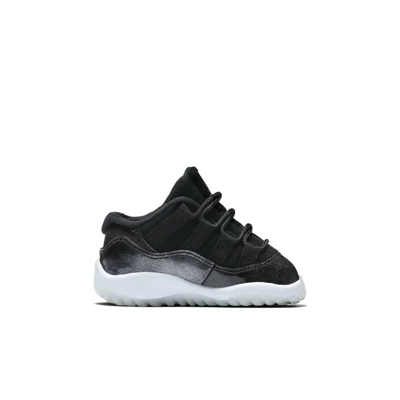 Jordan 11 Retro Low Black Metal Silver White (505836-010)