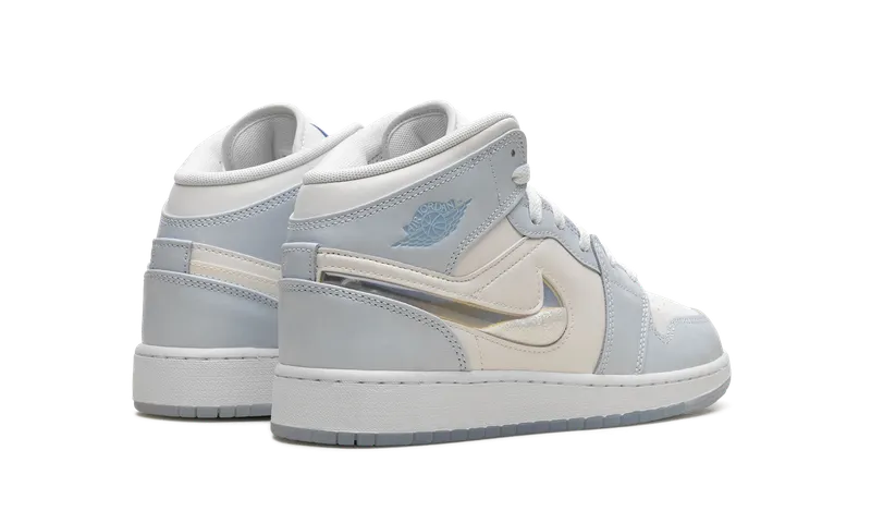 AIR Jordan 1 MID SE GS “GLITTER SWOOSH” (FQ9117-400)