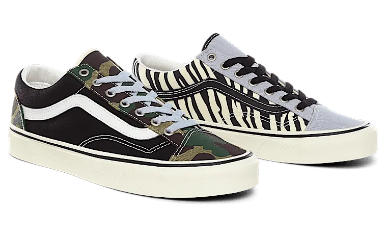 Vans Style 36 Mismatch – Zebra Camo (VN0A3DZ3WS8)