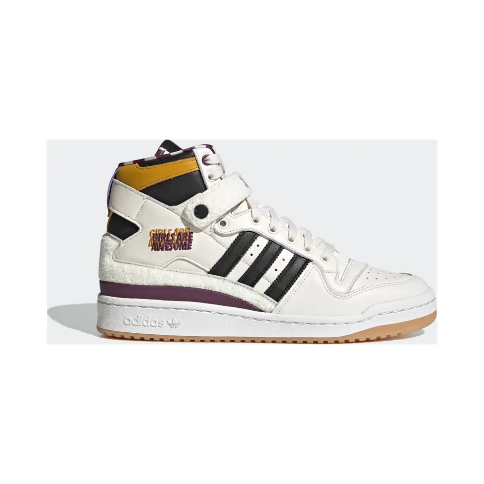 adidas Forum 84 Hi Girls Are Awesome Schuh Chalk White / Core Black / Purple Beauty (GY2632)