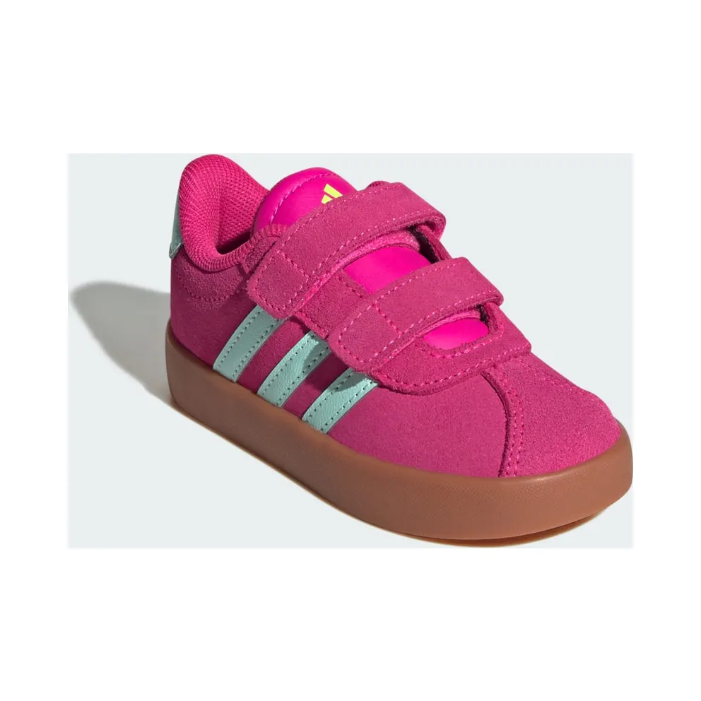 adidas VL Court 3.0 Shock Pink Semi Flash Aqua Lucid Lemon (JS5014)