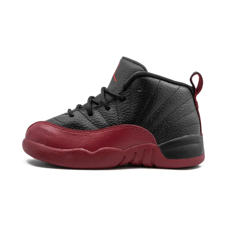 Jordan 12 Retro BT TD Flu Game “Black / Varsity Red” (850000-002)