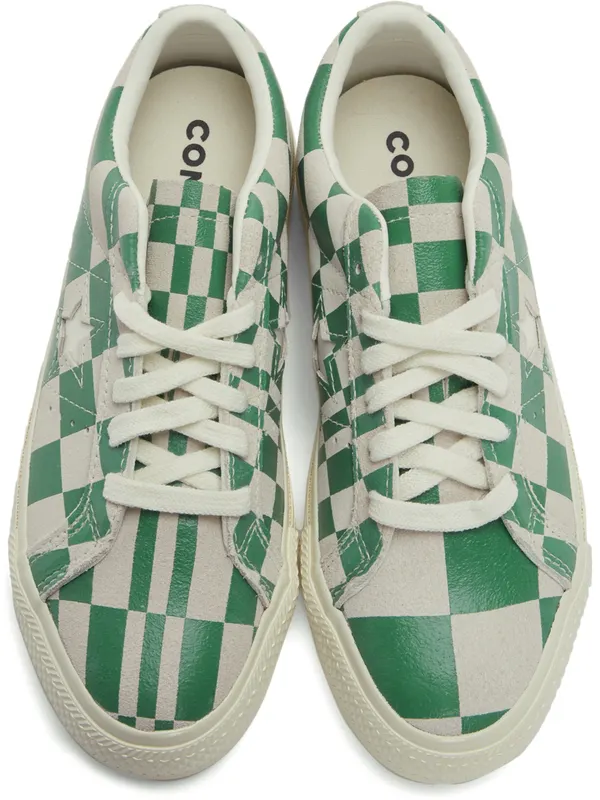 Converse One Star Blocked White/medium Green/White (172353C)