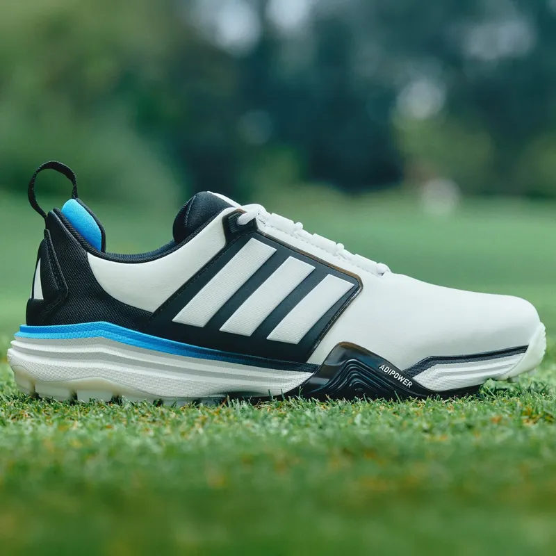 Adidas ADIPOWER 26 SPIKELESS Golf Shoes Cloud White / Core Black / Lucid Ray Blue (JP8394)