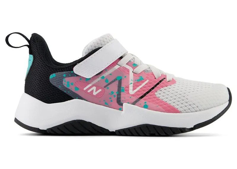 New Balance Rave Run v2 Bungee Lace White Real Pink Black (YTRAVFP2)