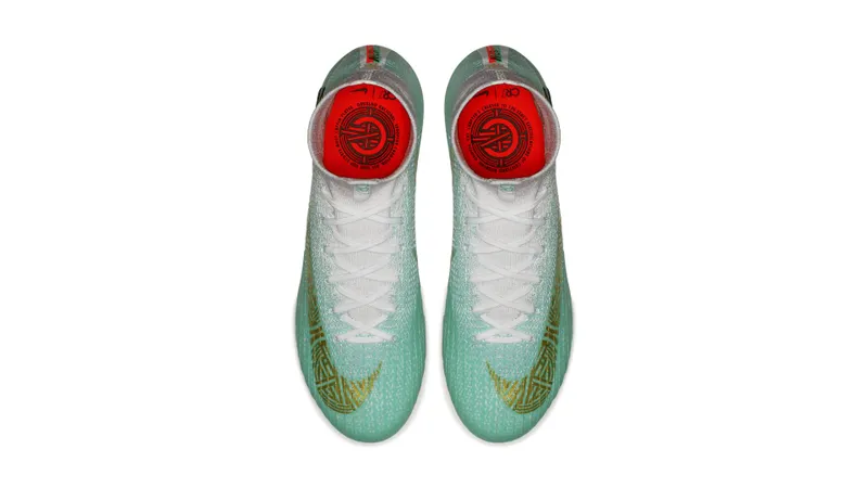 Nike Mercurial Superfly VI Elite CR7 FG Chapter 6 Special Edition Clear Jade/Metallic Vivid Gold-White (AJ3547-391)