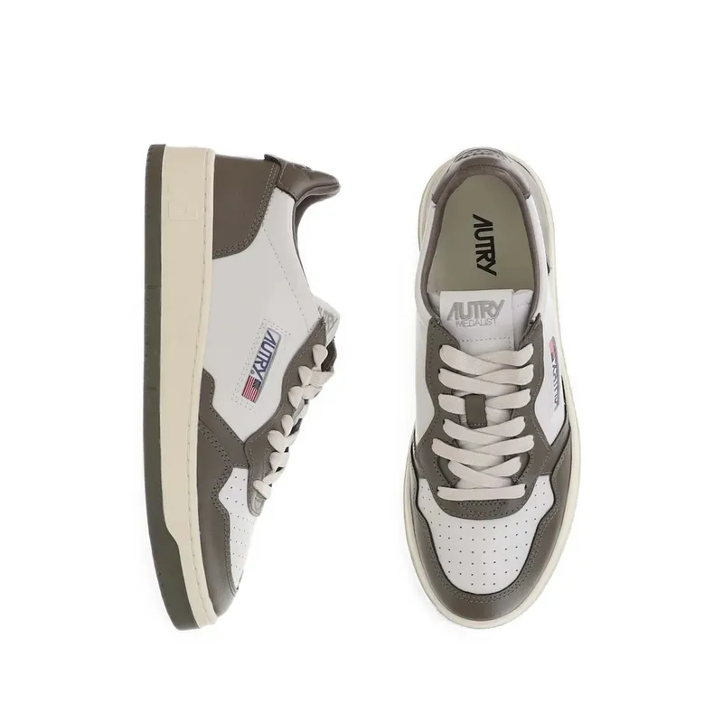 Autry Medalist Low-top “White/Brown” (AULM WB68)