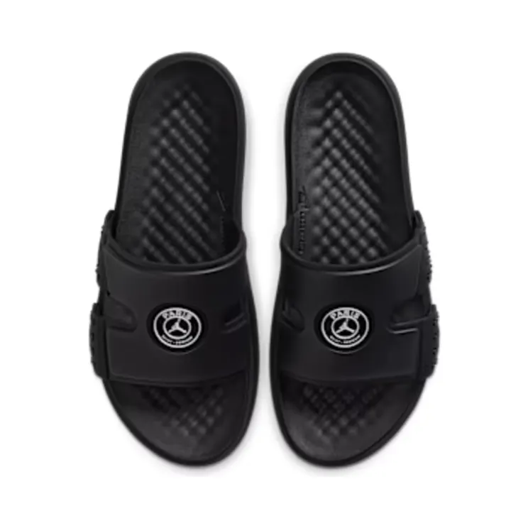 Nike Jordan Hydro 8 Paris Saint-Germain Slipper “Black / White” (CV8451-001)