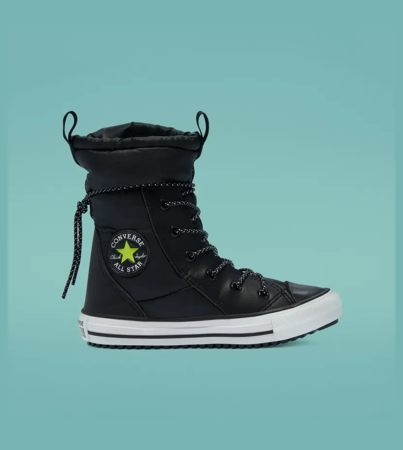 Converse Water Repellent Chuck Taylor All Star MC Boot High Top Black/white/lemon Venom (669333C)