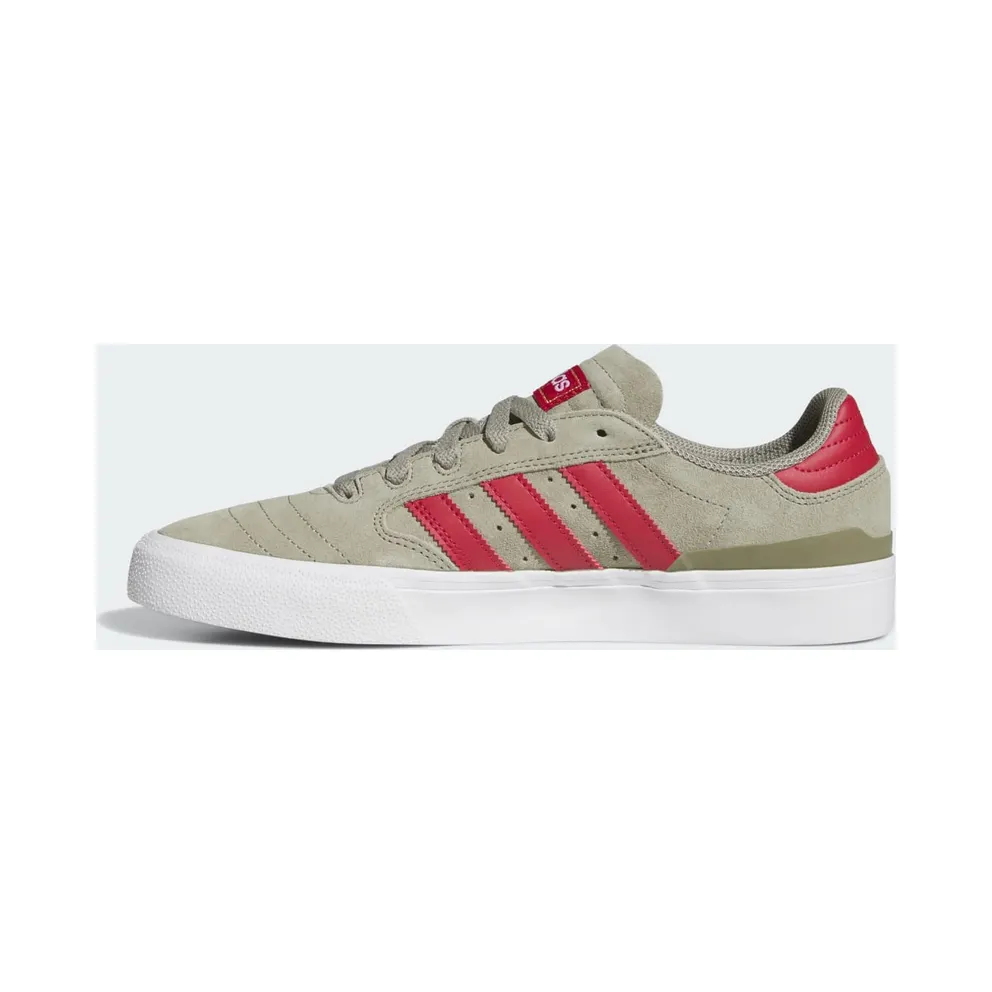 adidas Busenitz Vulc II “Silver Pebble / Team Victory Red / Cloud White” (KJ0248)