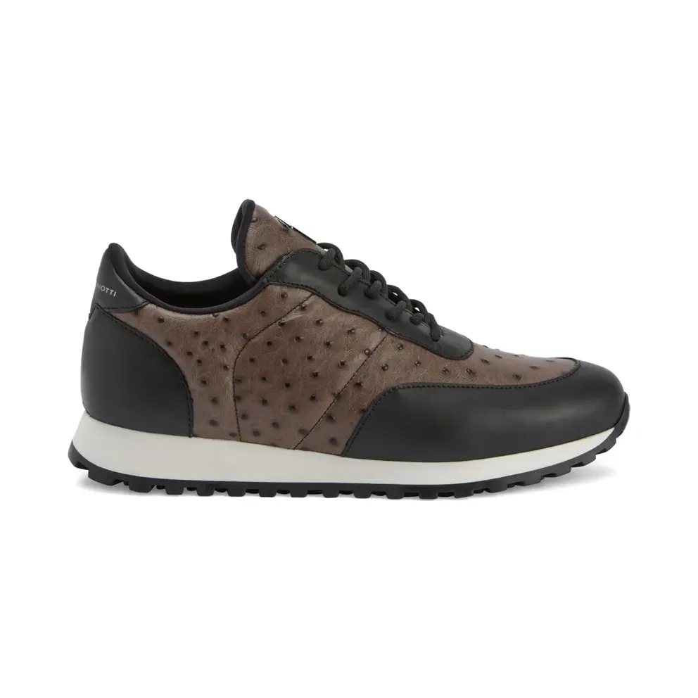 Giuseppe Zanotti Jimi van struisvogelleer – Bruin (IU10057K46)