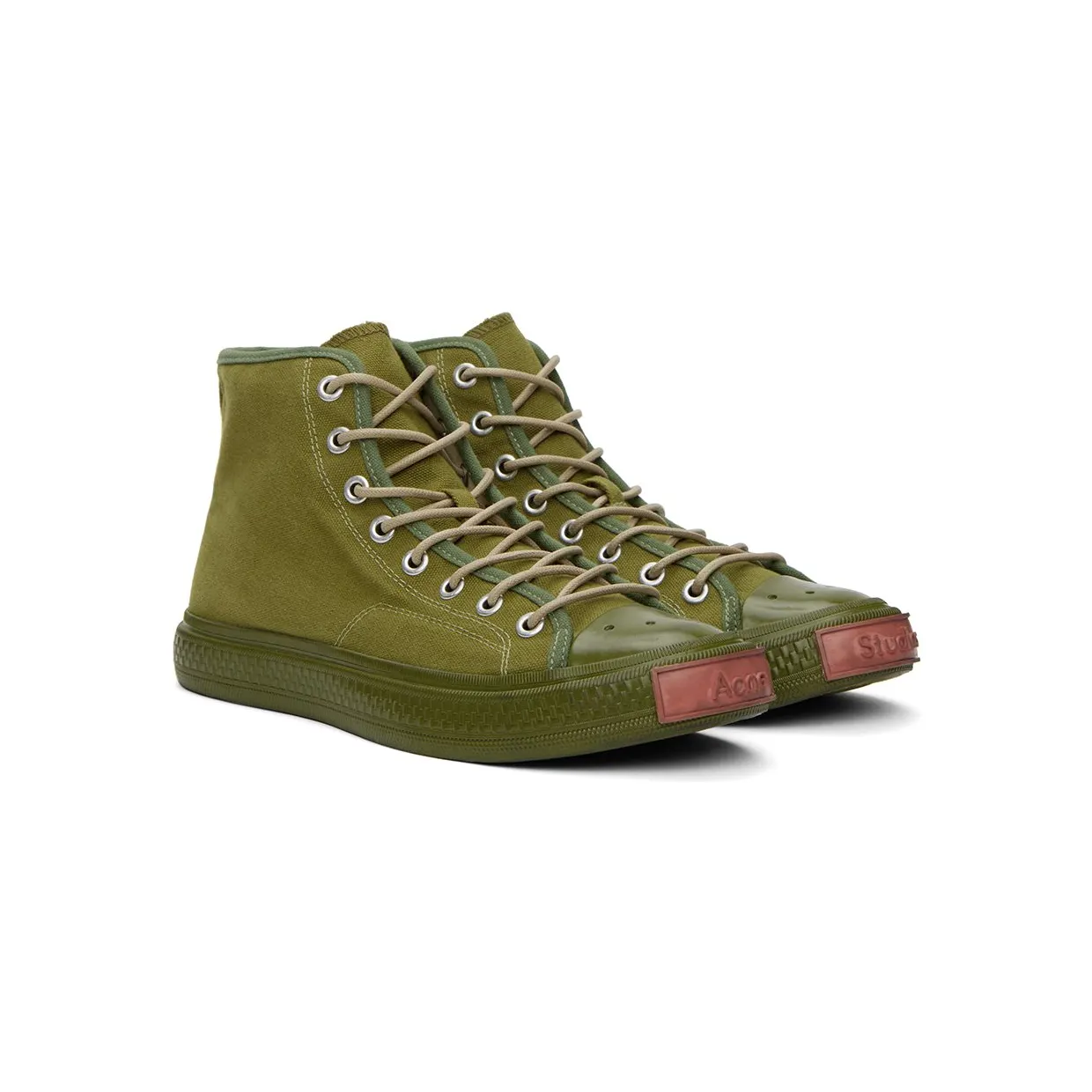 Acne Studios Green Ballow High AB7 OLIVE GREEN (BD0226-) (4)