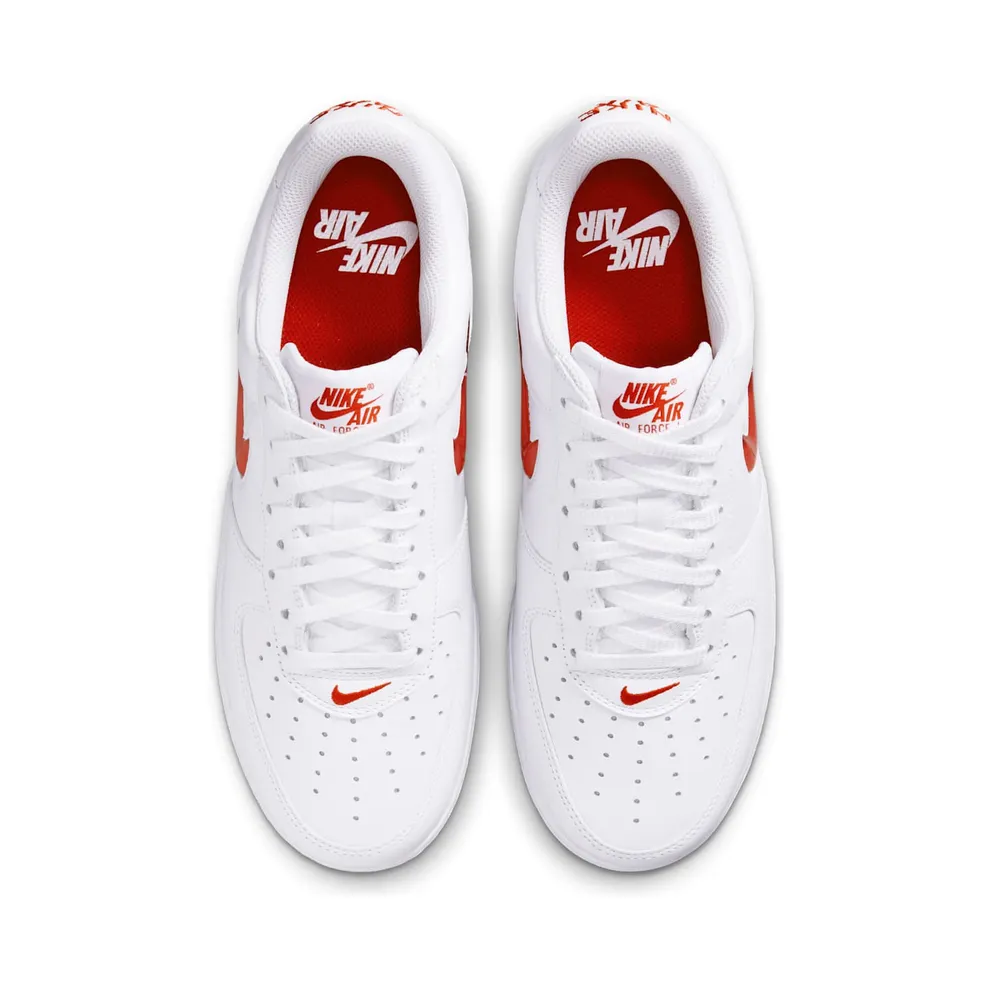 Nike Air Force 1 Low ’07 Retro Color of the Month Jewel Swoosh University Red (FN5924-101)