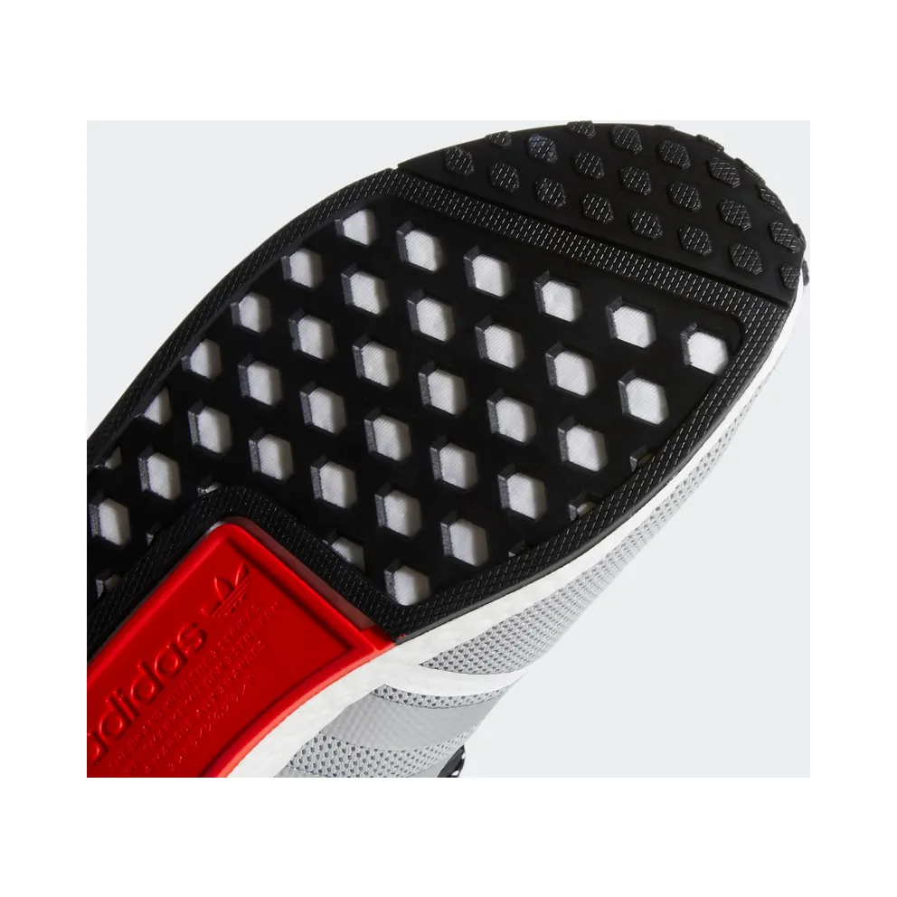 Adidas NMD_R1 Logo Print Grey/Black/Red (FV5217)