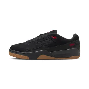 Jordan Flight Court “Black / Gum Medium Brown / Varsity Red” (HF3255-001)